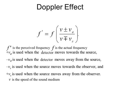 Doppler Effect Math