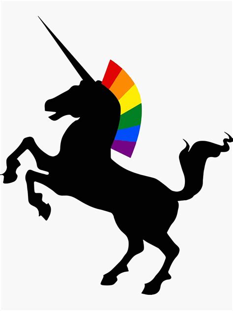 Totally Straight Unicorn Rainbow Gay Pride Sticker By Duytu B Redbubble