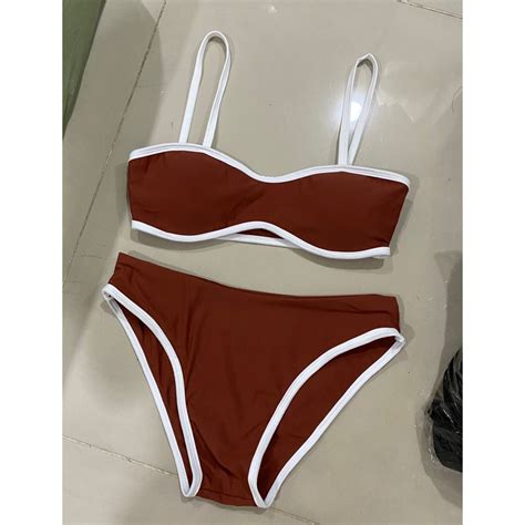 Bikini Viền Trơn Có Mút Ngực EMMA Hàng Loại Shopee Việt Nam