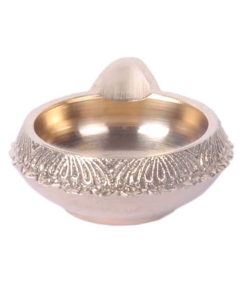 Handmade Pure Brass Kuber Diya For Spritual And Pooja Purpose Weight