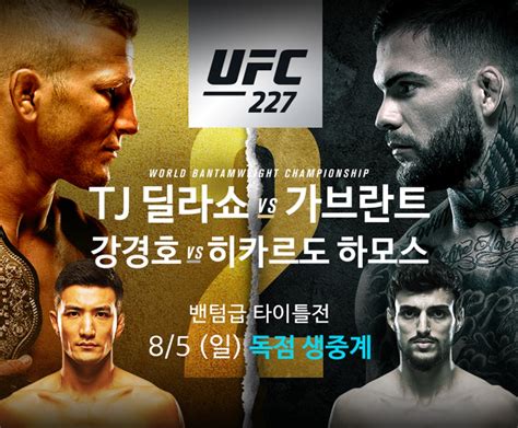 강경호 Ufc 4연승 도전타이틀전도 두 개나