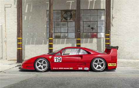 Wallpaper Ferrari, F40, side view, Ferrari F40 LM by Michelotto for ...