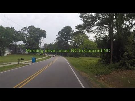 North Carolina Backroads Morning Drive Locust Nc To Concord Nc Asmr