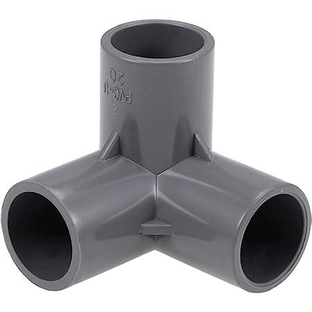 Sourcing Map 3 Way Elbow PVC Pipe Fitting Furniture Grade 20mm Size Tee