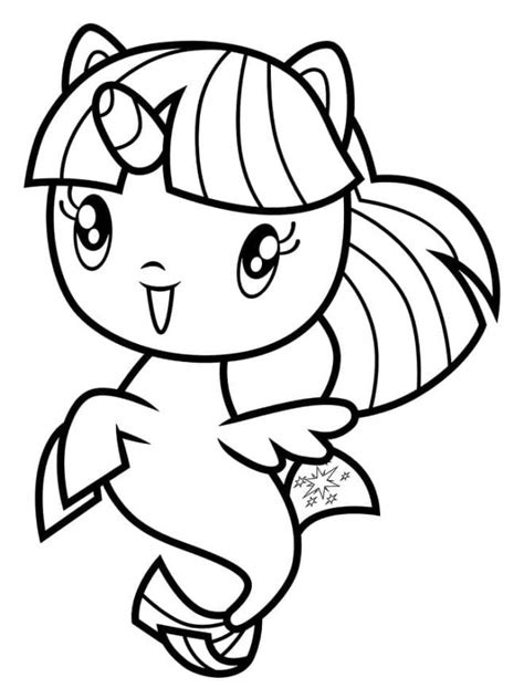 Coloriage Twilight Sparkle de Cutie Mark Crew bande animé