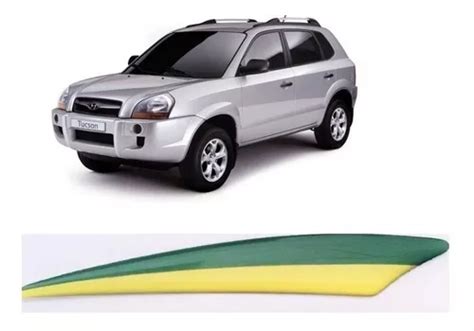 Emblema Hyundai Ix E Tucson Verde E Amarelo Bandeira Mercadolivre