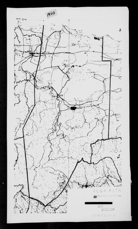 1940 Census Enumeration District Maps Puerto Rico Vega Alta County