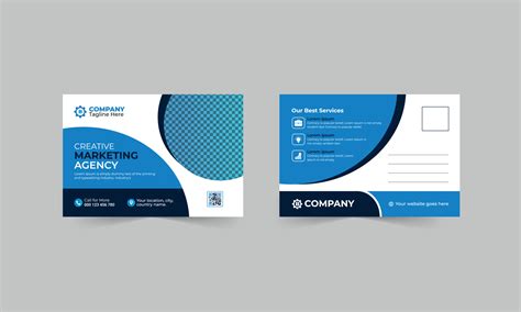 Corporate postcard design design template 14625103 Vector Art at Vecteezy