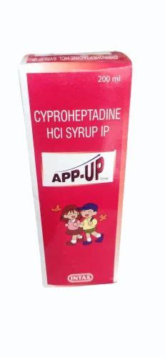 App Up Cyproheptadine Hci Syrup Ip As Prescribed By Doctor Packaging