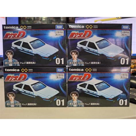 Takara Tomy Tomica Premium Unlimited Initial D Ae Toreno Takumi