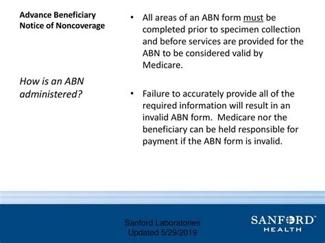 Advance Beneficiary Notice Of Noncoverage Abn Ppt Download