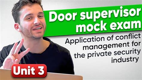 Sia Door Supervisor Course Unit Mock Exam Door Supervisor Exams