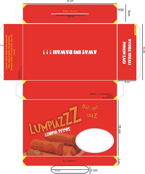 Desain Kemasan Makanan Ringan Lumpiazz