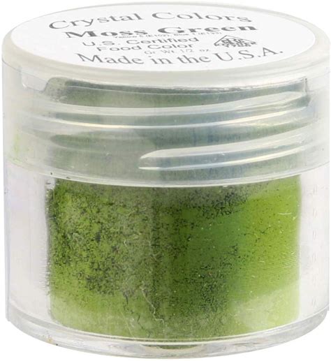 Crystal Color Powder Food Coloring, One Jar of 2.75 Grams - Moss Green ...