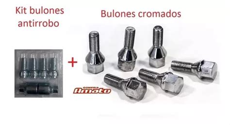 Kit 1 Antirrobo 12 Bulones Fiat Punto Siena Fiorino Amato