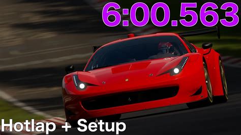 GT SPORT Ferrari 458 Italia GT3 Nordschleife Hotlap Setup YouTube