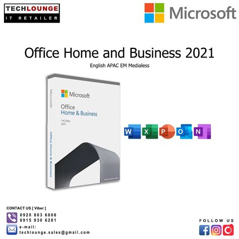 MS OFFICE HOME AND BUSINESS 2021 ENGLISH APAC EM MEDIALESS Computers