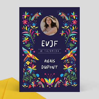 Invitation Evjf Personnaliser Popcarte