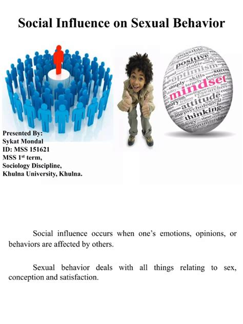 Social Influence On Sexual Behavior Pdf