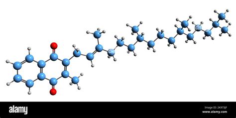 3D Image Of Phytomenadione Skeletal Formula Molecular Chemical