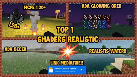 SHADER TOP 1 SHADER REALISTIC MCPE SUPPORT 1 20 RENDER DRAGON NO