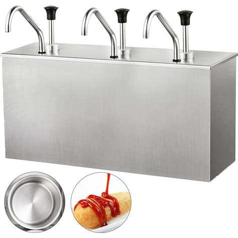 Restaurant L X Stainless Steel Sauce Dispenser Pump Sauce