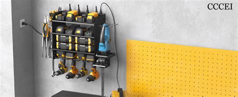 Amazon Cccei Modular Pegboard Rack Power Tool Organizer With