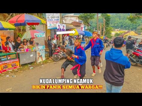 Kuda Lumping Bikin Panik Warga Benjang Putra Buhun Kencana Di