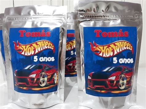 Saquinho Metalizado Recheado Hot Wheels Elo7 Produtos Especiais