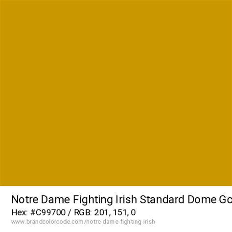 Notre Dame Fighting Irish Brand Color Codes » BrandColorCode.com