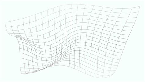 Curved Perspective Grid Curved Black Lines On A White Background