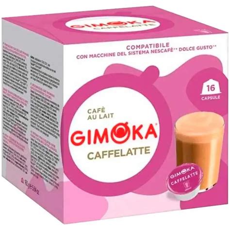 Cafe con Leche Gimoka 16 cápsulas compatibles con Dolce Gusto