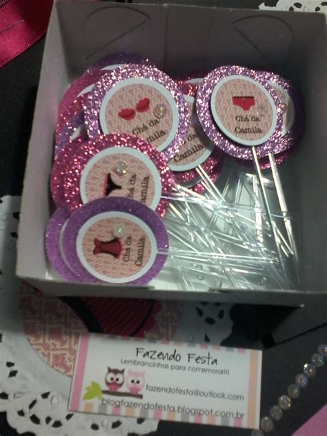 Fazendo Festa Chá de Lingerie Pink e Preto