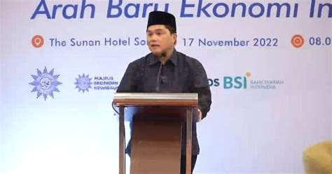 Kuatkan Koalisi Erick Thohir Sosok Cawapres Potensial Yang Diterima Di