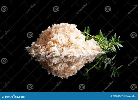 Raw Sea Salt Heap Inside Traditional Local Wooden Storage Barn Nature