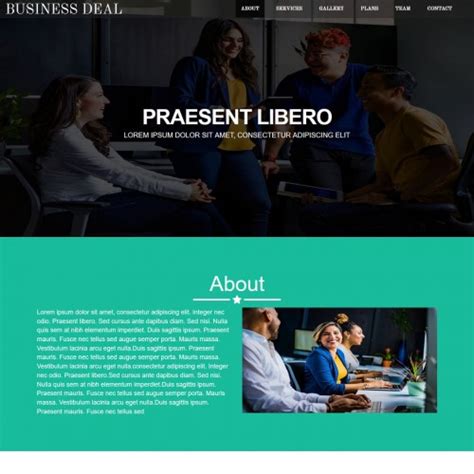 One page business template - TemplateOnWeb