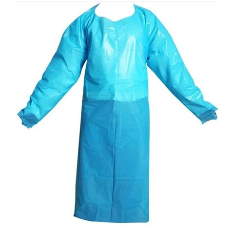 Hospital Disposable Plastic Waterproof Medical Gown Isolation Gown