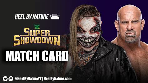 WWE Super ShowDown Updated Match Card YouTube