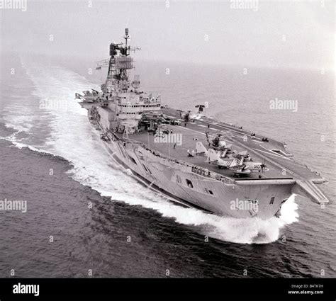 Hms Ark Royal In The English Channel After A 30 Million Pounds Refit