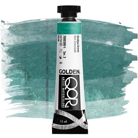 Qor Watercolor Paint Viridian Green Ml Tube Jerry S Artarama