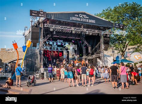 quebec city summer music festival Stock Photo - Alamy