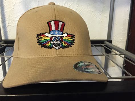 Grateful Dead Uncle Sam Embroided Fitted Hat Etsy