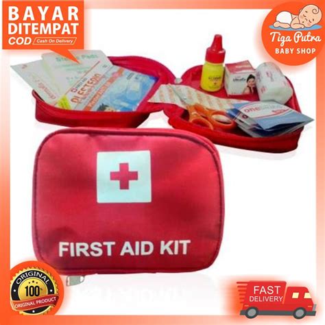 Jual First Aid Bag Kit Onemed Onemed Kotak P K Tas Merah Lengkap P K