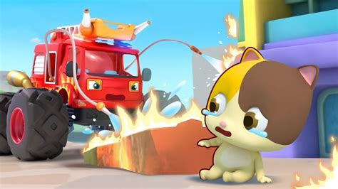 Super Fire Truck Rescue Team | Monster Truck | Kids Song | BabyBus ...