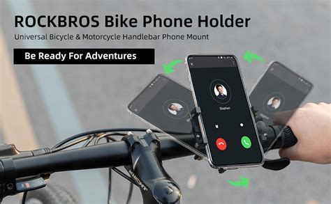 Rockbros Bike Phone Mount Holder Motorcycle Handlebar Cell Phone Holder