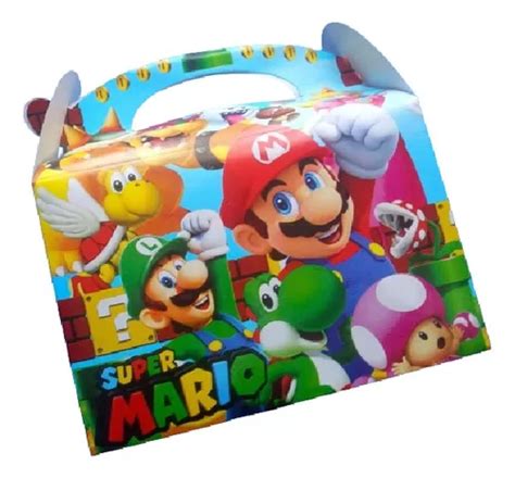 Caja Feliz Recuerdo Sorpresa X12 Fiesta Mario Bros Cumpleaño MercadoLibre