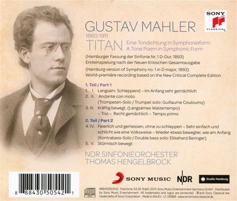 Mahler Symphony No Titan Version Ndr Sinfonieorchester