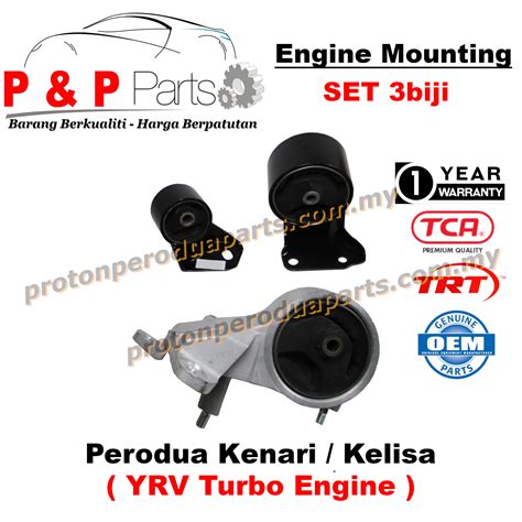 Engine Mounting Pcs Set Perodua Kenari Kelisa Yrv Turbo Engine