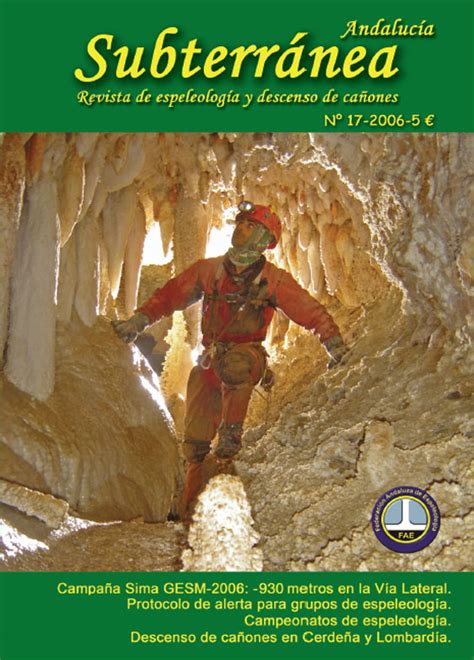 Revistas Impresas Archivos Federaci N Andaluza De Espeleolog A Y