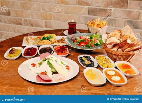 Rich And Delicious Turkish Breakfast Stock Photo Image Of Olives